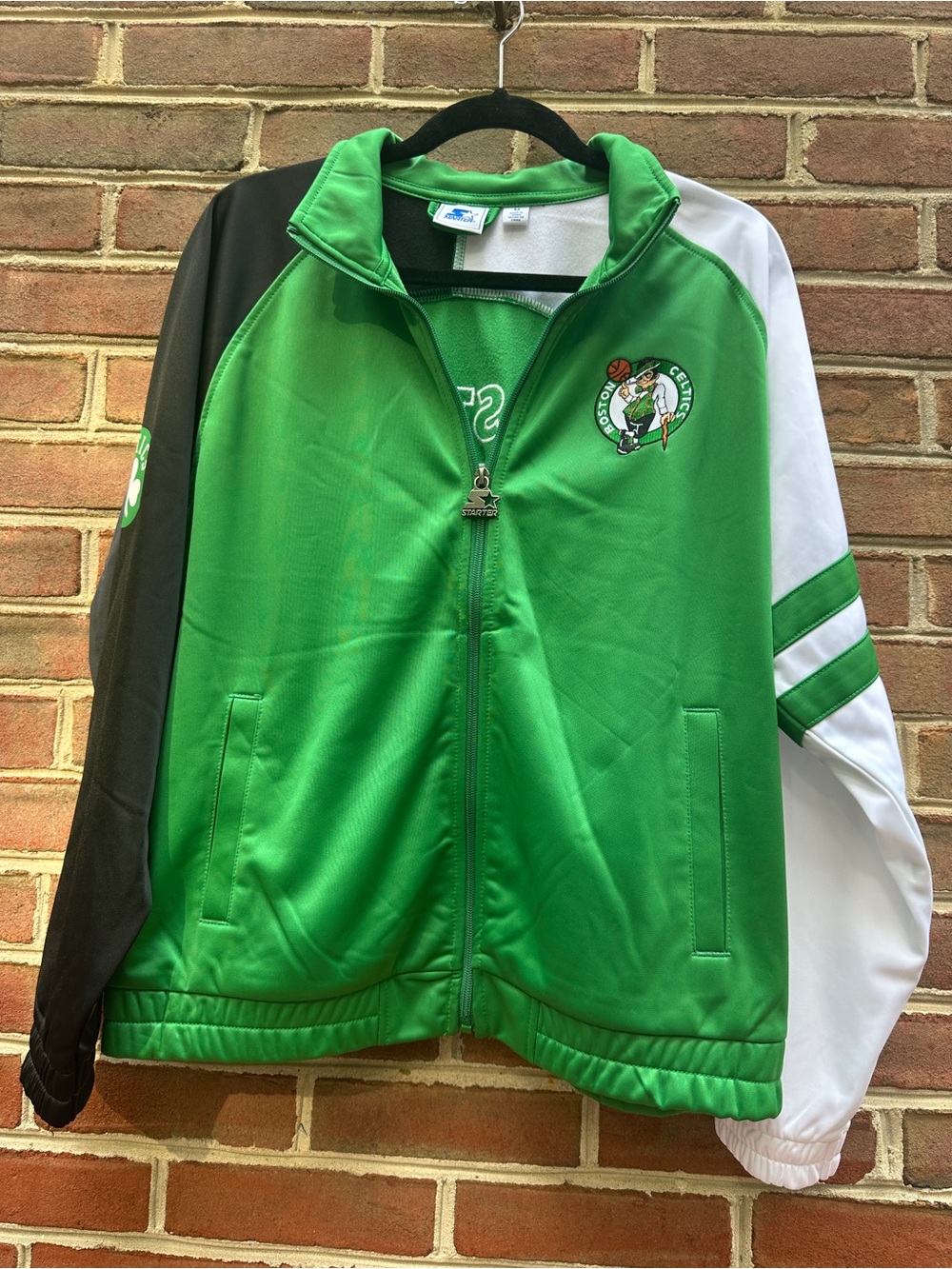 Boston Celtics Starter The Veteran Track Jacket Green Black White M